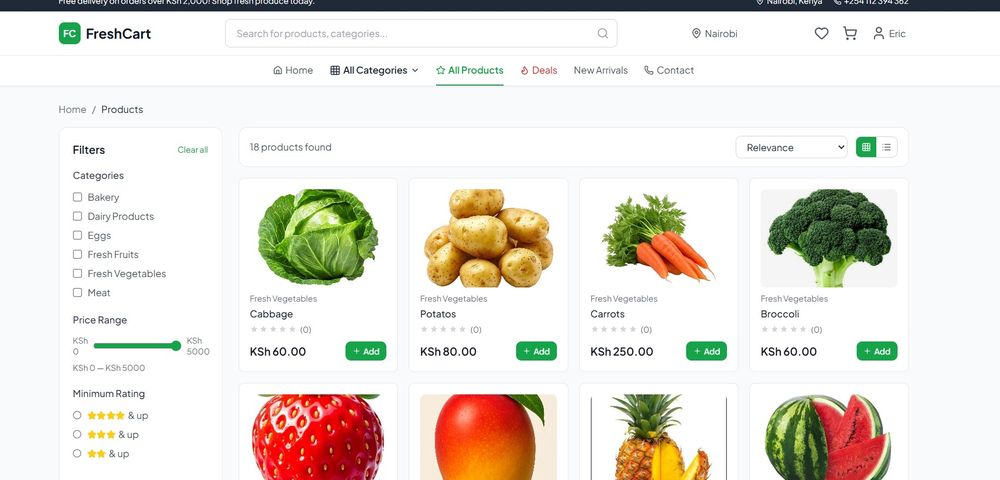 FreshCart Ecommerce Store
